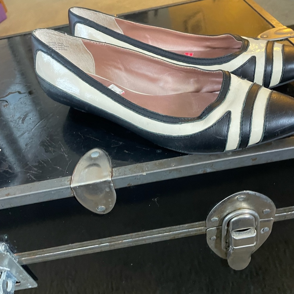 Black and cream flats beautiful